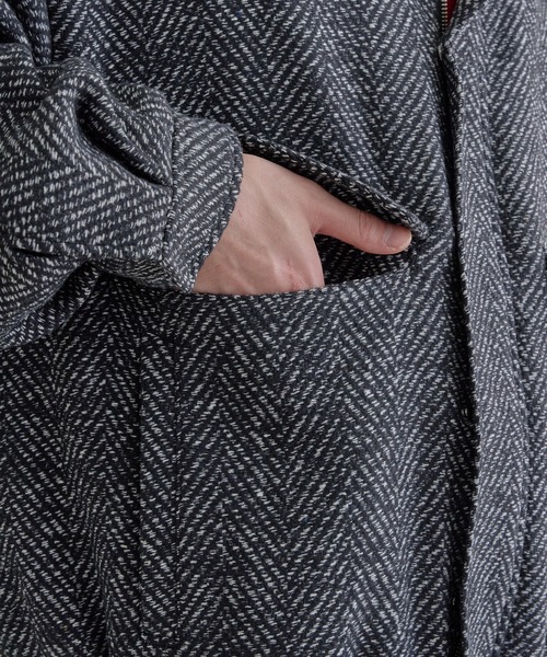 epnok(エプノック)の「ウールライクショートブルゾン(ブルゾン・メンズ・ブラック系その他/ブラック/グレー系その他・SMALL/MEDIUM/LARGE)」の17枚目の写真