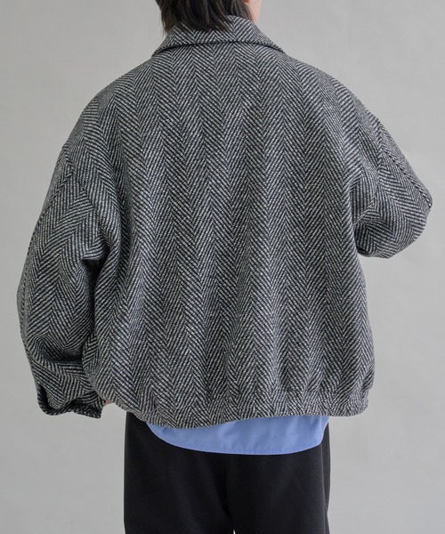 セール】ウールライクショートブルゾン（ブルゾン）｜epnok