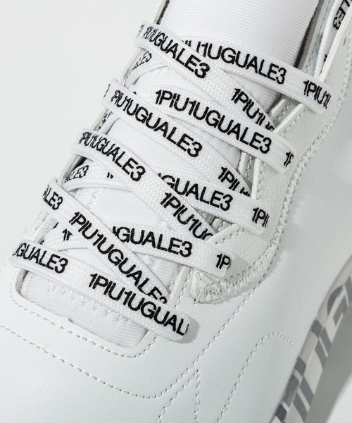 1PIU1UGUALE3  RELAX （ウノピゥウノウグァーレトレ リラックス）の「1PIU1UGUALE3 RELAX(ウノピゥウノウグァーレトレ リラックス)グラデーションロゴ シェイプシルエット スニーカー（スニーカー・メンズ・ホワイト/ブラック・25/26/27/28）」の21枚目の写真