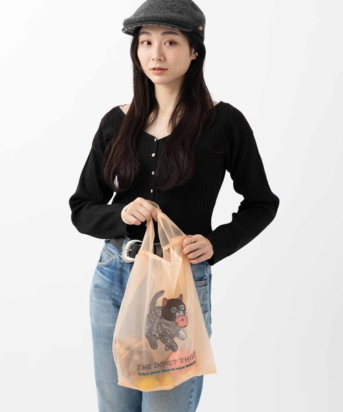 Jubilee(ジュビリー)の「オーガンジー 犬・猫 刺繍エコトートバッグ(エコバッグ/サブバッグ・レディース・その他1/その他2/その他3/その他5/その他11/その他8/その他10/その他6/その他4/その他7/その他9/その他12・FREE)」の3枚目の写真