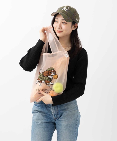 Jubilee(ジュビリー)の「オーガンジー 犬・猫 刺繍エコトートバッグ(エコバッグ/サブバッグ・レディース・その他1/その他2/その他3/その他5/その他11/その他8/その他10/その他6/その他4/その他7/その他9/その他12・FREE)」の4枚目の写真