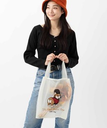 Jubilee（ジュビリー）の「オーガンジー 犬・猫 刺繍エコトートバッグ（エコバッグ/サブバッグ）」
