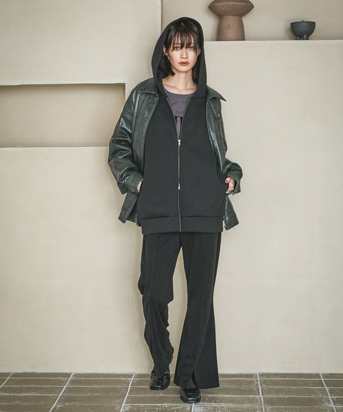 LAKOLE ⭐︎ ピグメントダンボールパーカー チャコール M