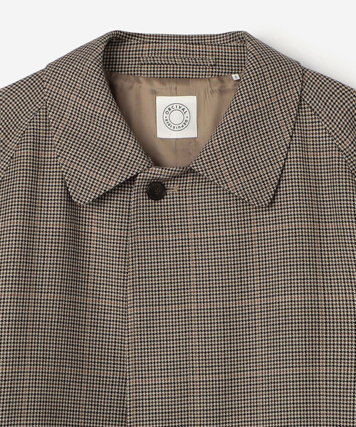 ORCIVAL ウールステンカラー　チェックコート　サイズ0 ORCIVAL ウールステンカラー チェックコート サイズ0 ORCIVAL