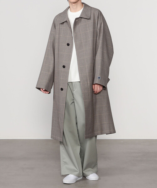 ORCIVAL ウールチェックバルマカーンコート ORCIVAL |〈別注〉ウールチェック バルマカーンコート MEN