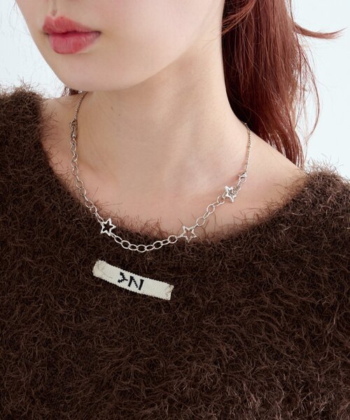 Kastane（カスタネ）の「【fiw.】スター2WAYネックレス（ネックレス・レディース・シルバー・FREE）」の2枚目の写真