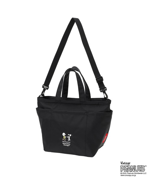 Manhattan Portage（マンハッタンポーテージ）の「WHITESTONE TOTE BAG FLIGHT NYLON BACKING PEANUTS 25（トートバッグ・レディース・ブラック・SMALL）」の6枚目の写真