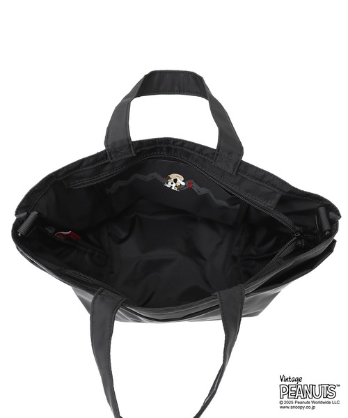 Manhattan Portage（マンハッタンポーテージ）の「WHITESTONE TOTE BAG FLIGHT NYLON BACKING PEANUTS 25（トートバッグ・レディース・ブラック・SMALL）」の11枚目の写真