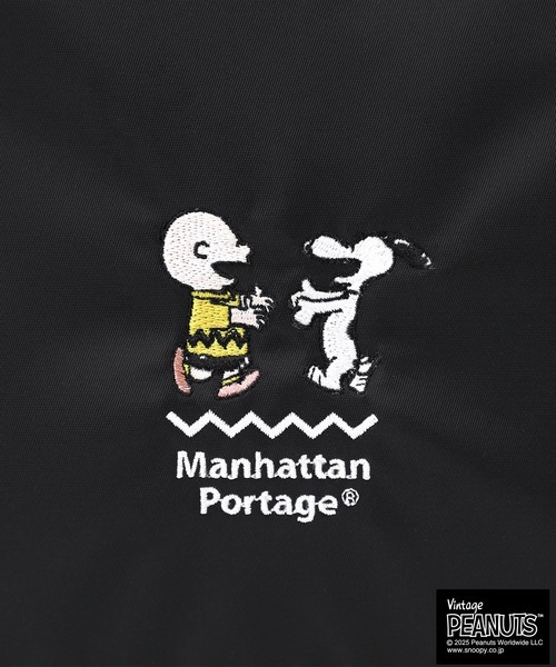 Manhattan Portage（マンハッタンポーテージ）の「WHITESTONE TOTE BAG FLIGHT NYLON BACKING PEANUTS 25（トートバッグ・レディース・ブラック・SMALL）」の16枚目の写真