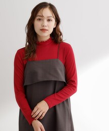 grove | 毎日にちょうどいい、テレコメロータートルネック(Tシャツ/カットソー)