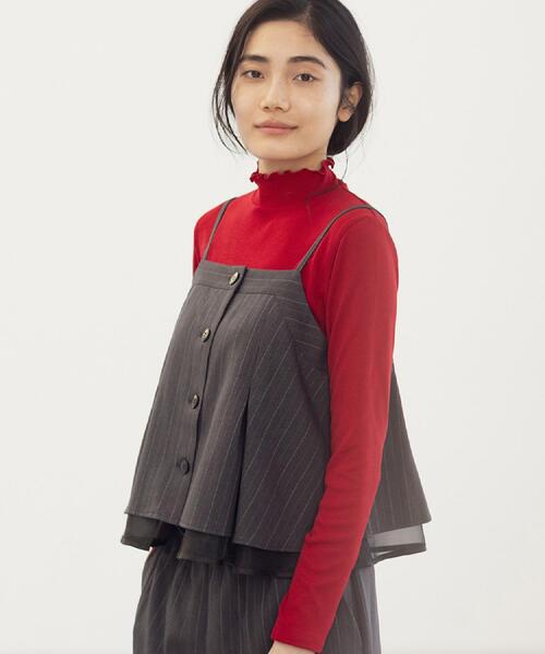 grove（グローブ）の「毎日にちょうどいい、テレコメロータートルネック（Tシャツ/カットソー・レディース・ブラック/ブラウン系その他/オフホワイト/ワインレッド・02/03/01/05/04）」の5枚目の写真