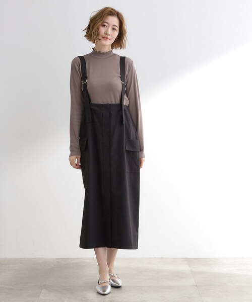 grove（グローブ）の「毎日にちょうどいい、テレコメロータートルネック（Tシャツ/カットソー・レディース・ブラック/ブラウン系その他/オフホワイト/ワインレッド・02/03/01/05/04）」の8枚目の写真