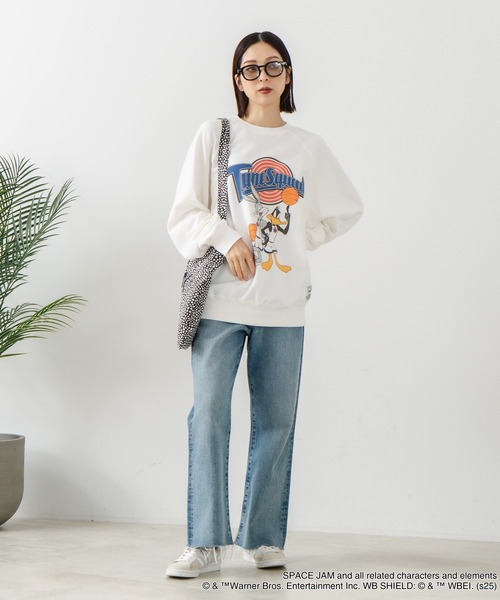 DISCUS(ディスカス)の「【DISCUS ATHLETIC×LOONEY TUNES】スペース・ジャム キャラクタープリントスウェットトレーナー メンズ レディース ユニセックス(スウェット・レディース・ブラック系その他/ホワイト系その他/ブラック系その他2/ホワイト系その他2・LARGE/MEDIUM)」の6枚目の写真