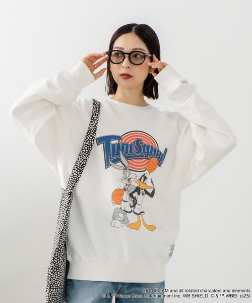 DISCUS(ディスカス)の「【DISCUS ATHLETIC×LOONEY TUNES】スペース・ジャム キャラクタープリントスウェットトレーナー メンズ レディース ユニセックス(スウェット・レディース・ブラック系その他/ホワイト系その他/ブラック系その他2/ホワイト系その他2・LARGE/MEDIUM)」の9枚目の写真