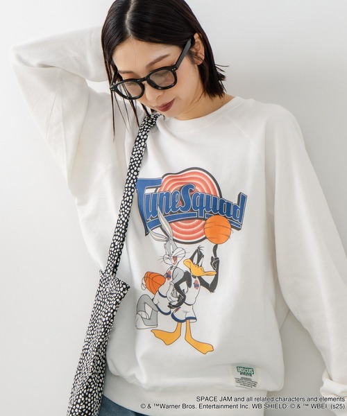 DISCUS(ディスカス)の「【DISCUS ATHLETIC×LOONEY TUNES】スペース・ジャム キャラクタープリントスウェットトレーナー メンズ レディース ユニセックス(スウェット・レディース・ブラック系その他/ホワイト系その他/ブラック系その他2/ホワイト系その他2・LARGE/MEDIUM)」の10枚目の写真