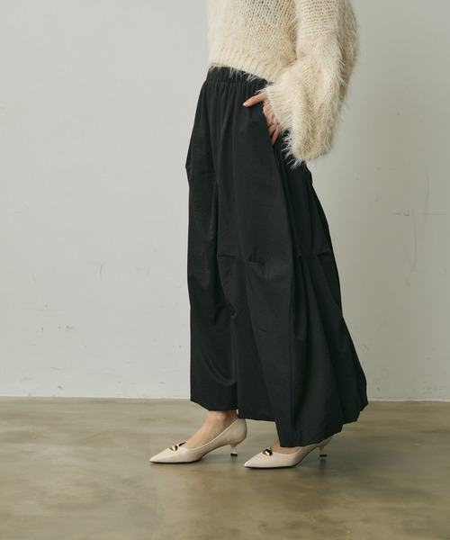 Lunea（ルネア）の「デザインバルーンロングスカート（スカート・レディース・ベージュ/ホワイト/ブラック・FREE）」の13枚目の写真