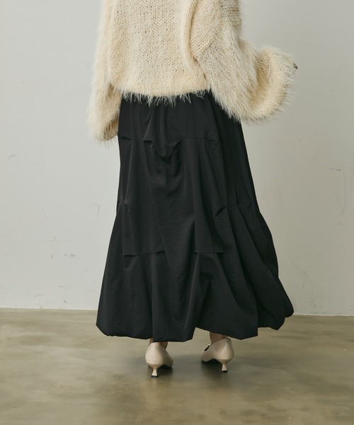 Lunea（ルネア）の「デザインバルーンロングスカート（スカート・レディース・ベージュ/ホワイト/ブラック・FREE）」の22枚目の写真