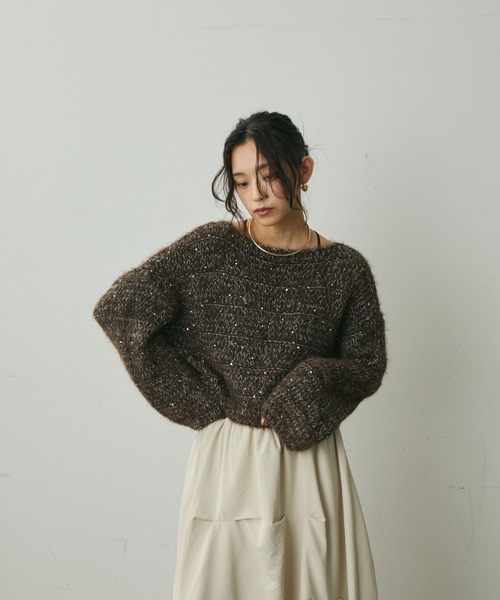 Lunea（ルネア）の「デザインバルーンロングスカート（スカート・レディース・ベージュ/ホワイト/ブラック・FREE）」の4枚目の写真