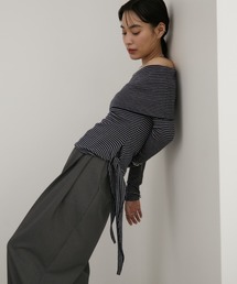 オフショルダー」に該当するトップス（リボン）ファッション通販