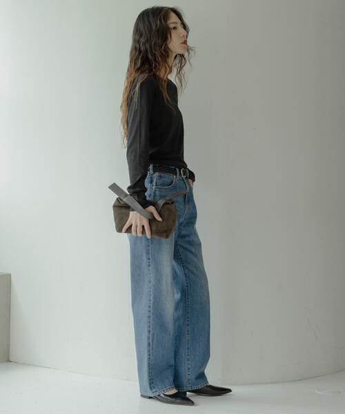 URBAN RESEARCH Sonny Label（アーバンリサーチサニーレーベル）の「『UR TECH』蓄熱ベーシックロングTシャツ（Tシャツ/カットソー・レディース・ブラック/チャコールグレー/オフホワイト・FREE）」の9枚目の写真