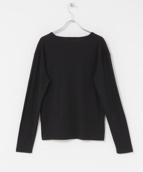 URBAN RESEARCH Sonny Label（アーバンリサーチサニーレーベル）の「『UR TECH』蓄熱ベーシックロングTシャツ（Tシャツ/カットソー・レディース・ブラック/チャコールグレー/オフホワイト・FREE）」の11枚目の写真