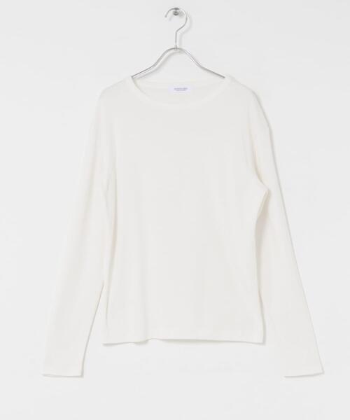 URBAN RESEARCH Sonny Label（アーバンリサーチサニーレーベル）の「『UR TECH』蓄熱ベーシックロングTシャツ（Tシャツ/カットソー・レディース・ブラック/チャコールグレー/オフホワイト・FREE）」の21枚目の写真