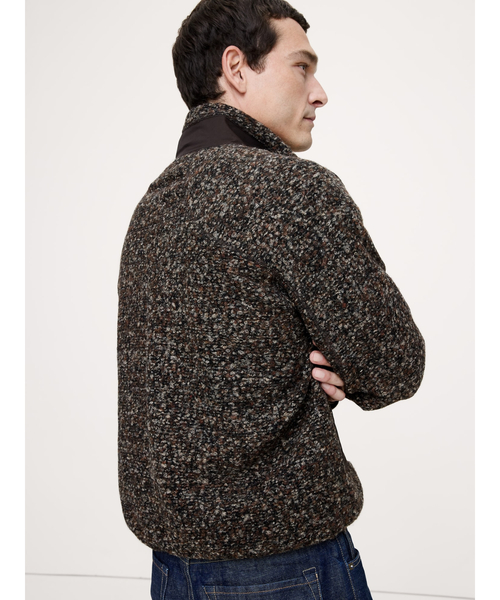 Banana Republic（バナナリパブリック）の「◆ブークレ フリース ジップアップ スウェットシャツ（スウェット・メンズ・ブラウン・M/XL/L/S）」の4枚目の写真