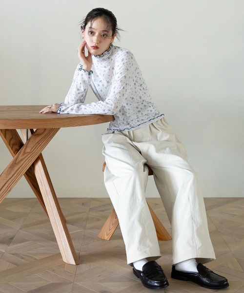 RAGEBLUE（レイジブルー）の「メロウインナーカットソー（Tシャツ/カットソー・レディース・ホワイト/グレー系その他/イエロー系その他/サックスブルー/レッド/ブラック・FREE）」の11枚目の写真