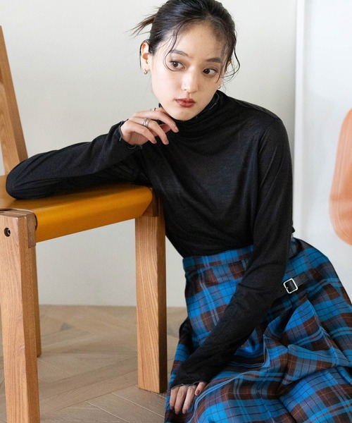 RAGEBLUE（レイジブルー）の「メロウインナーカットソー（Tシャツ/カットソー・レディース・ホワイト/グレー系その他/イエロー系その他/サックスブルー/レッド/ブラック・FREE）」の16枚目の写真