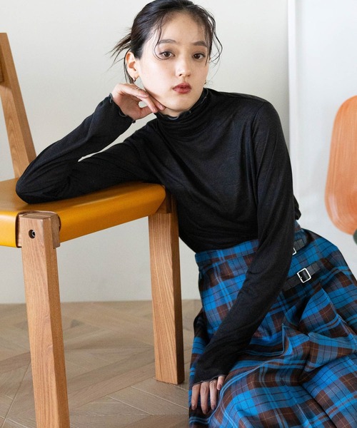 RAGEBLUE（レイジブルー）の「メロウインナーカットソー（Tシャツ/カットソー・レディース・ホワイト/グレー系その他/イエロー系その他/サックスブルー/レッド/ブラック・FREE）」の17枚目の写真