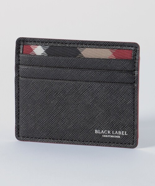 BLACK LABEL CRESTBRIDGE(ブラックレーベル・クレストブリッジ)の「バイカラークレストブリッジチェックミニスナップウォレット(財布・メンズ・ブラック/ブルー系その他2/ダークブラウン/グリーン系その他7/ネイビー・FREE)」の1枚目の写真