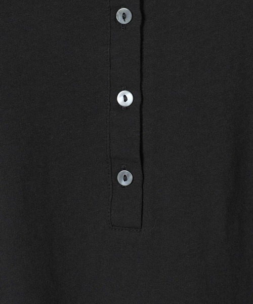 JEANASIS（ジーナシス）の「スムースコットンヘンリーロンTEE/606927（Tシャツ/カットソー・レディース・グレー/ブラック/ホワイト・FREE）」の11枚目の写真