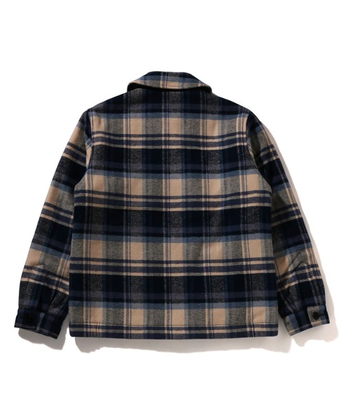 BAPE CHECK CPO ZIP JACKET（ブルゾン）｜A BATHING APE（アベイシング