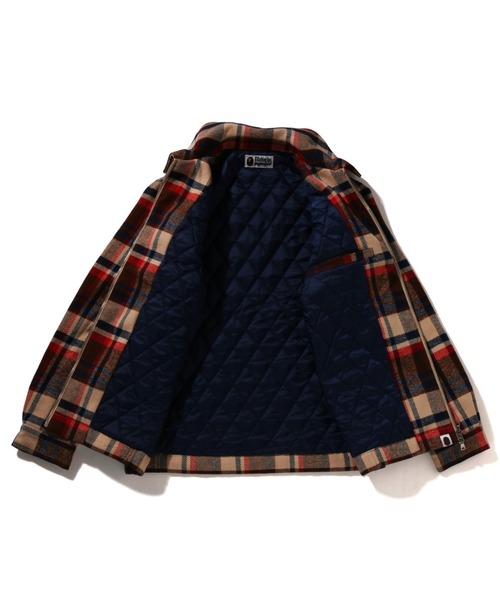 BAPE CHECK CPO ZIP JACKET（ブルゾン）｜A BATHING APE（アベイシング