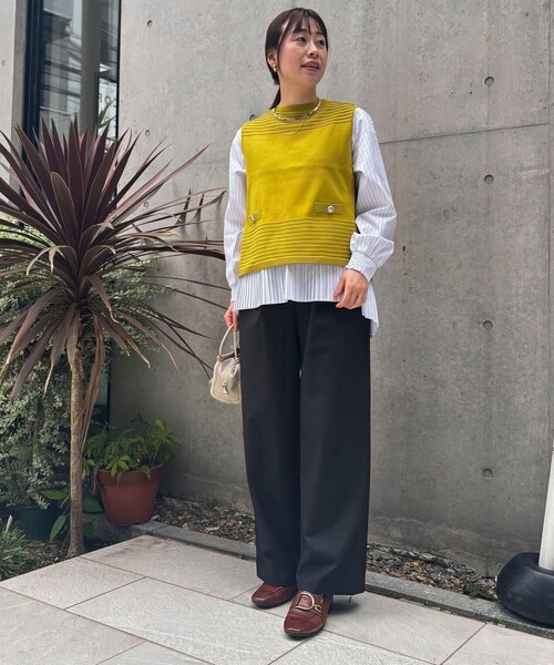 MICO COULIER（ミコクリエ）の「両面起毛2WAYストレッチイージーパンツ（その他パンツ・レディース・グレー系その他/ブラウン/ネイビー・36/38）」の4枚目の写真