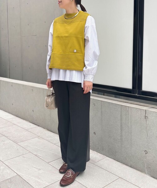 MICO COULIER（ミコクリエ）の「両面起毛2WAYストレッチイージーパンツ（その他パンツ・レディース・グレー系その他/ブラウン/ネイビー・36/38）」の6枚目の写真