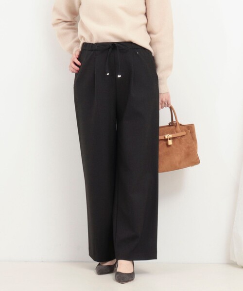 MICO COULIER（ミコクリエ）の「両面起毛2WAYストレッチイージーパンツ（その他パンツ・レディース・グレー系その他/ブラウン/ネイビー・36/38）」の17枚目の写真