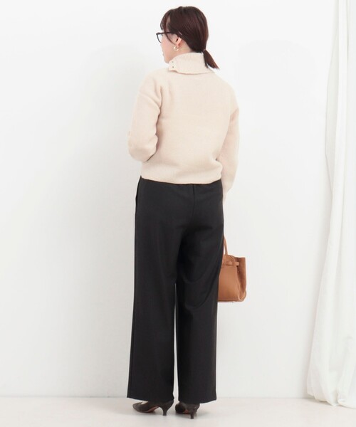 MICO COULIER（ミコクリエ）の「両面起毛2WAYストレッチイージーパンツ（その他パンツ・レディース・グレー系その他/ブラウン/ネイビー・36/38）」の20枚目の写真