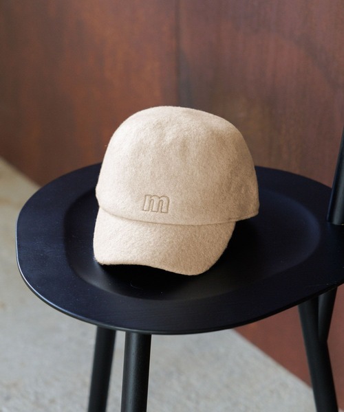studio CLIP（スタディオクリップ）の「ウールロゴキャップ（キャップ・レディース・ブラック/ベージュ/ブラウン・FREE）」の3枚目の写真