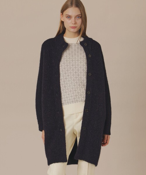MACKINTOSH LONDON(マッキントッシュ ロンドン)の「アルパカループロングカーディガン(カーディガン/ボレロ・レディース・ネイビー/ブラウン・38)」の2枚目の写真