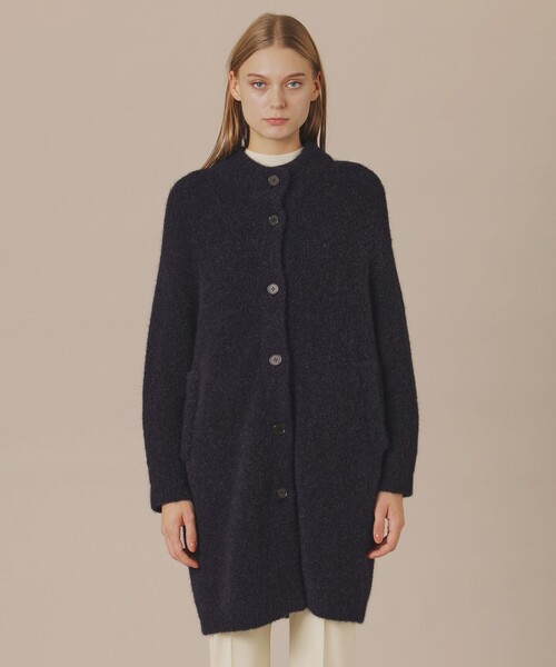 MACKINTOSH LONDON(マッキントッシュ ロンドン)の「アルパカループロングカーディガン(カーディガン/ボレロ・レディース・ネイビー/ブラウン・38)」の5枚目の写真