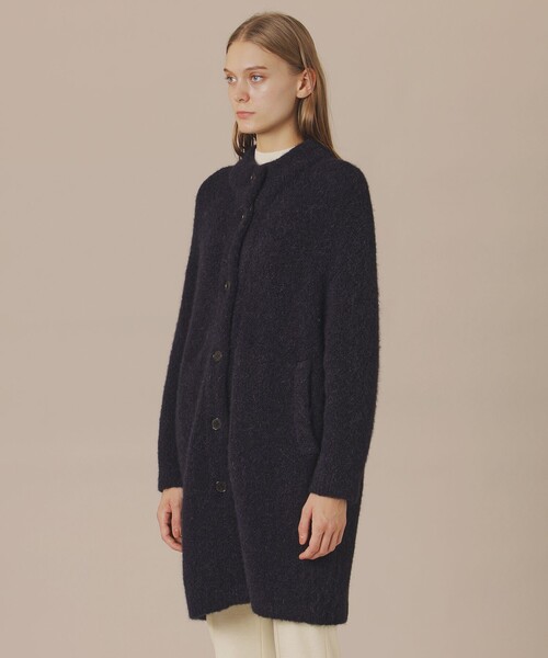 MACKINTOSH LONDON(マッキントッシュ ロンドン)の「アルパカループロングカーディガン(カーディガン/ボレロ・レディース・ネイビー/ブラウン・38)」の6枚目の写真