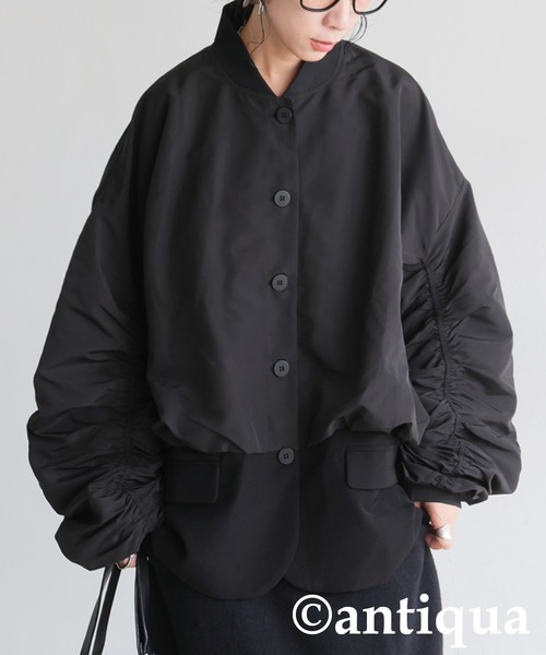 セール】異素材切替 ジャケット（その他アウター）｜antiqua