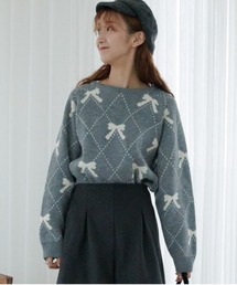 flower | ダーリンリボンニット(ニット/セーター)