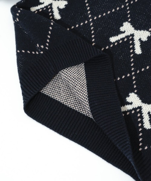 flower（フラワー）の「ダーリンリボンニット（ニット/セーター・レディース・ネイビー/グレー・FREE）」の21枚目の写真