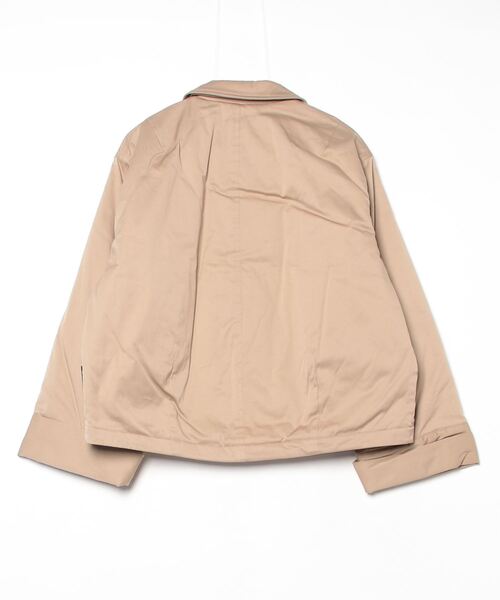 GYMPHLEX（ジムフレックス）の「GYMPHLEX/ジムフレックス　ショートコート　A0722（ブルゾン・レディース・ベージュ/ブラック・14）」の3枚目の写真