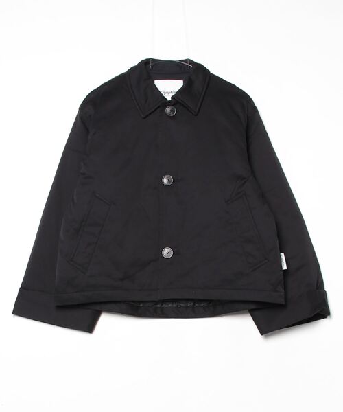 GYMPHLEX（ジムフレックス）の「GYMPHLEX/ジムフレックス　ショートコート　A0722（ブルゾン・レディース・ベージュ/ブラック・14）」の15枚目の写真