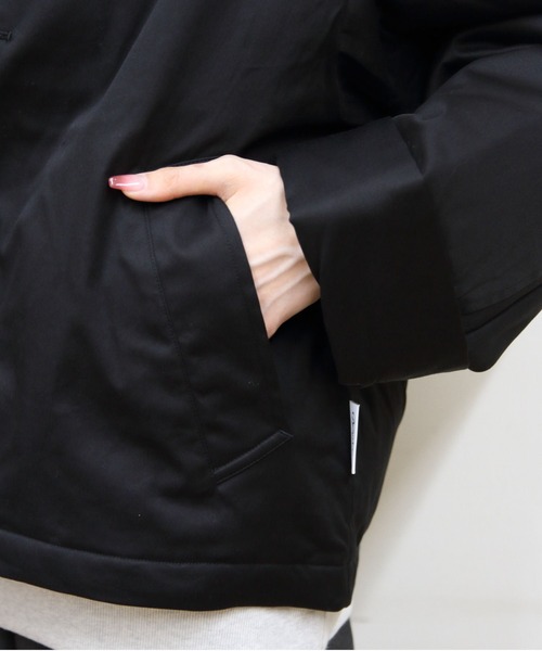 GYMPHLEX（ジムフレックス）の「GYMPHLEX/ジムフレックス　ショートコート　A0722（ブルゾン・レディース・ベージュ/ブラック・14）」の10枚目の写真