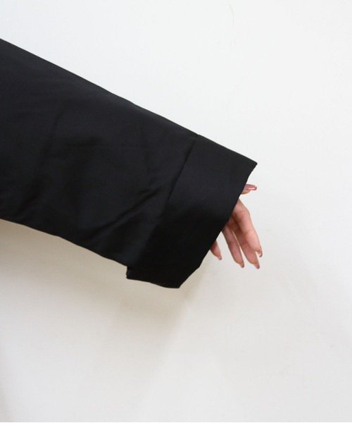 GYMPHLEX（ジムフレックス）の「GYMPHLEX/ジムフレックス　ショートコート　A0722（ブルゾン・レディース・ベージュ/ブラック・14）」の12枚目の写真