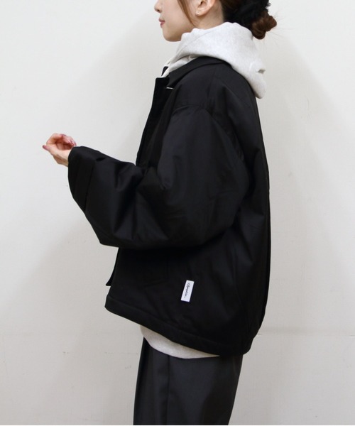 GYMPHLEX（ジムフレックス）の「GYMPHLEX/ジムフレックス　ショートコート　A0722（ブルゾン・レディース・ベージュ/ブラック・14）」の13枚目の写真